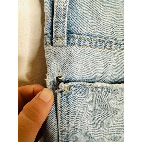 HUDSON Women's Blue Cotton Blend James High-Rise Wide Leg Jeans Size 28 - Picture 13 of 16